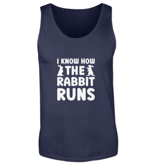 I know how the rabbit runs - Herren Tanktop-198
