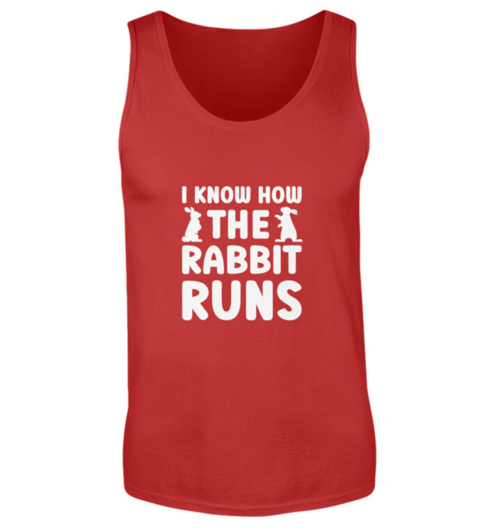 I know how the rabbit runs - Herren Tanktop-4