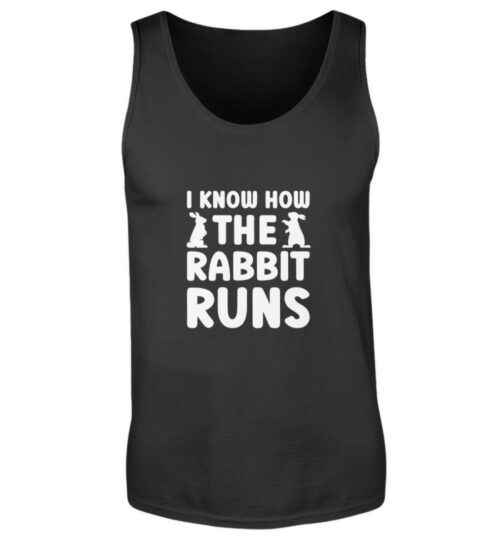 I know how the rabbit runs - Herren Tanktop-16