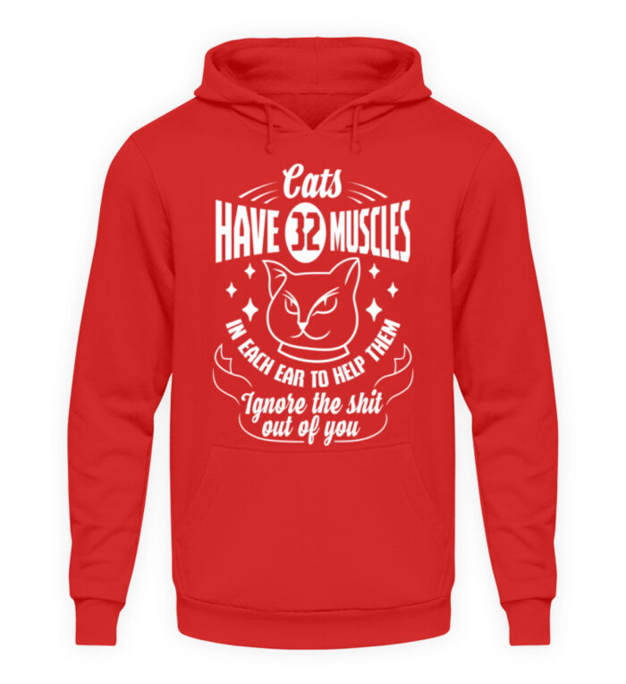 Cats have 32 muscles in each ear - Unisex Kapuzenpullover Hoodie-1565