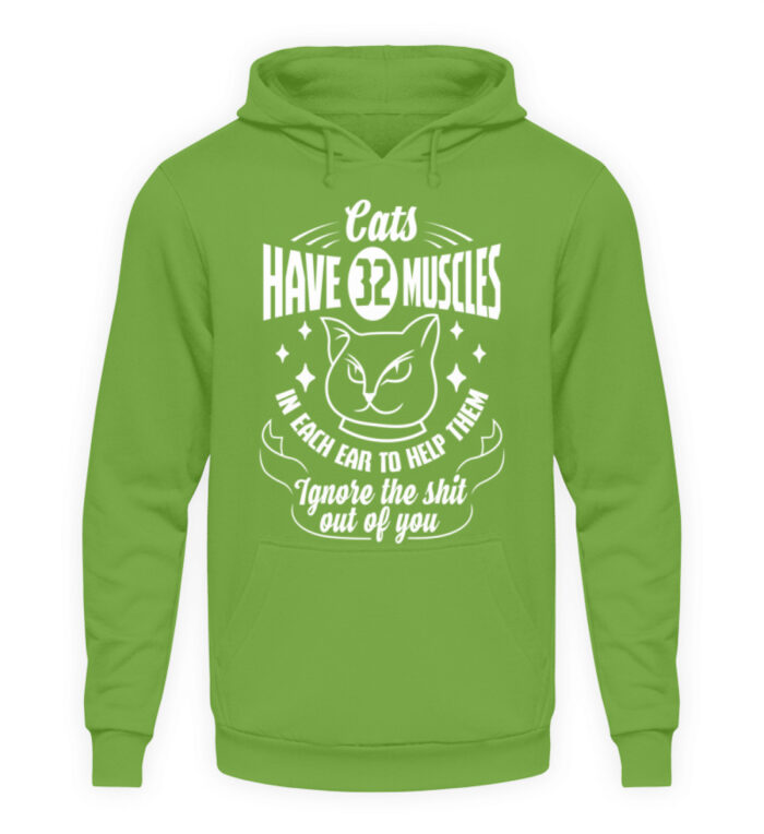 Cats have 32 muscles in each ear - Unisex Kapuzenpullover Hoodie-1646