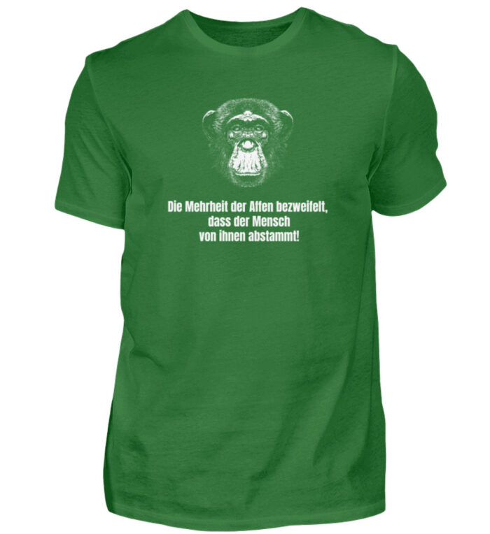 Die Mehrheit der Affen bezweifelt, dass der Mensch von ihnen abstammt! - Herren Shirt-718
