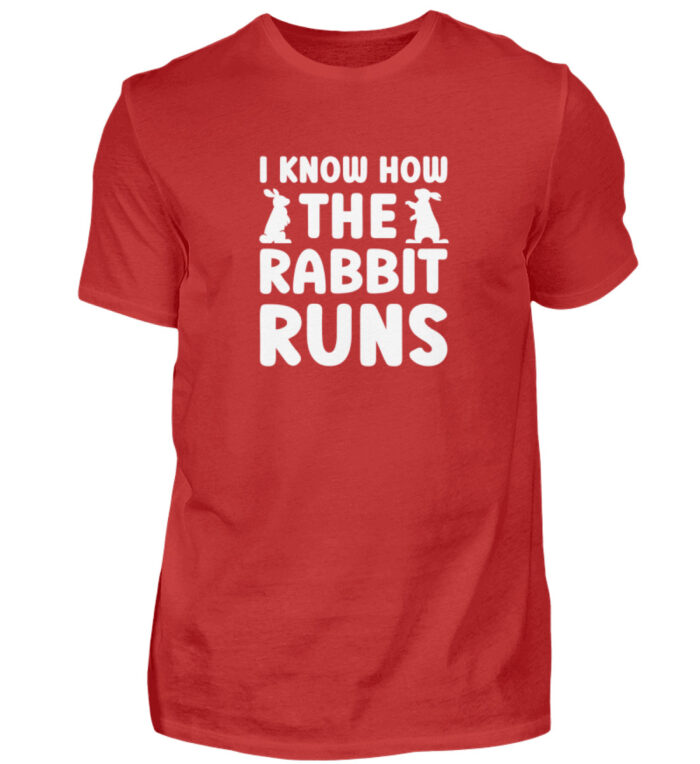I know how the rabbit runs - Herren Shirt-4