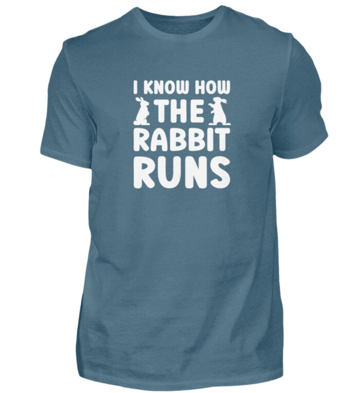I know how the rabbit runs - Herren Shirt-1230