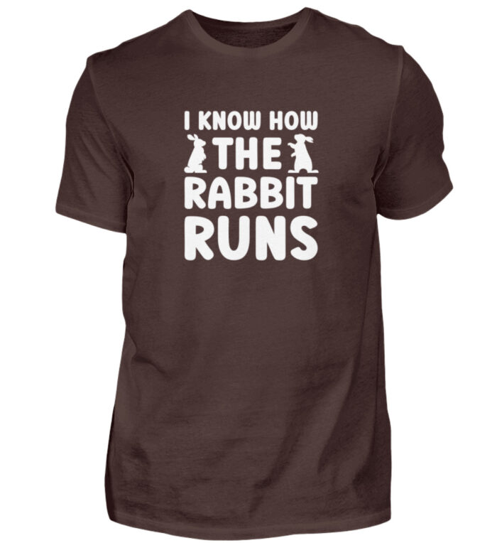 I know how the rabbit runs - Herren Shirt-1074