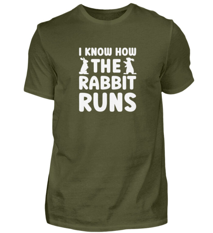 I know how the rabbit runs - Herren Shirt-1109