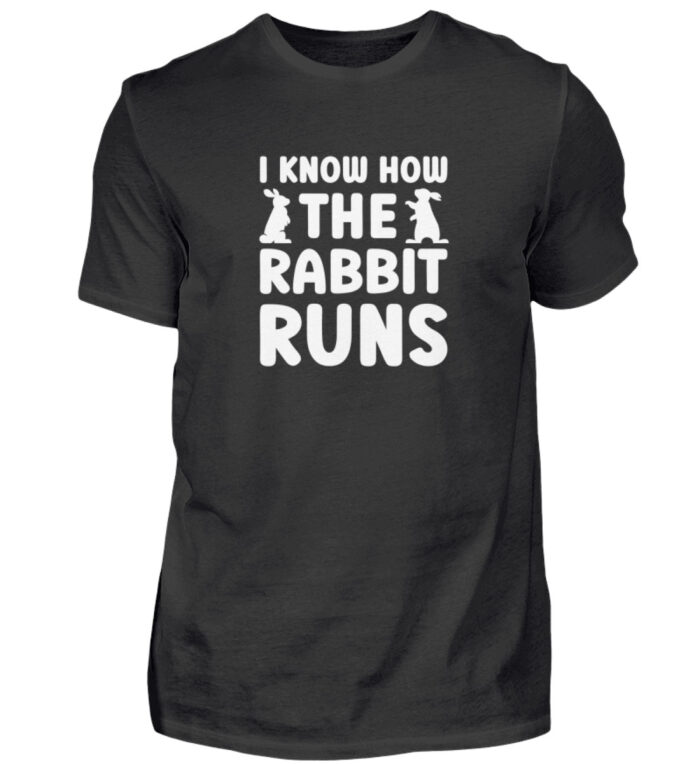 I know how the rabbit runs - Herren Shirt-16