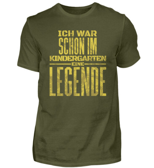 Ich war schon im Kindergarten eine Legende - Herren Shirt-1109
