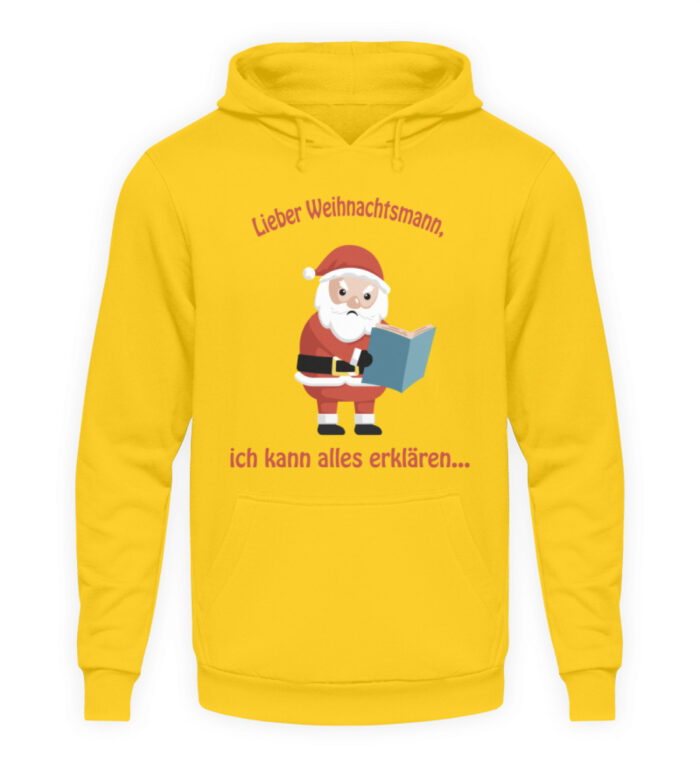 Santa ich kann alles erklären rd - Unisex Kapuzenpullover Hoodie-1774