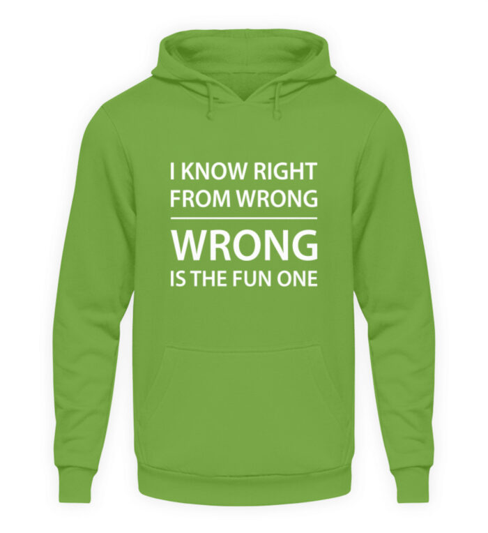 I know right from wrong - Unisex Kapuzenpullover Hoodie-1646