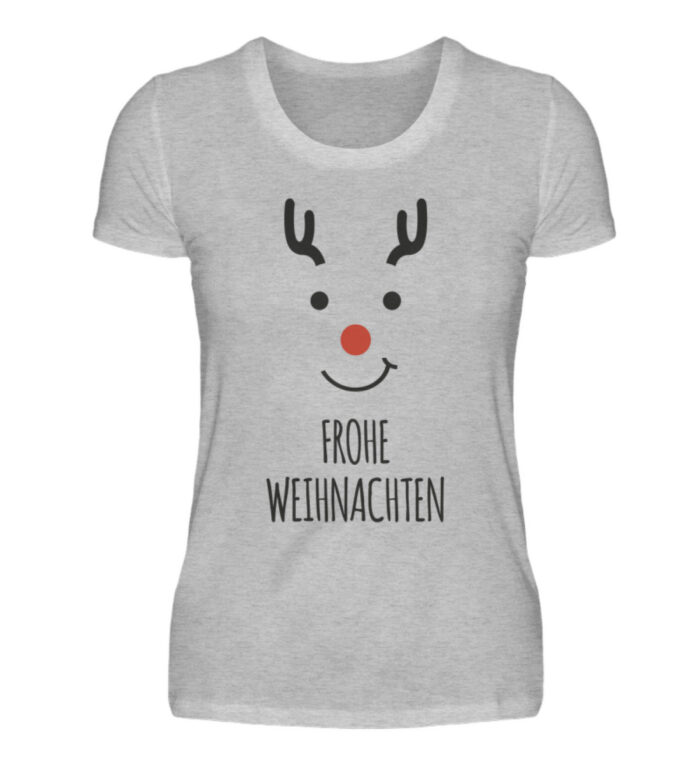 Frohe Weihnachten - Deer blk - Damenshirt-17