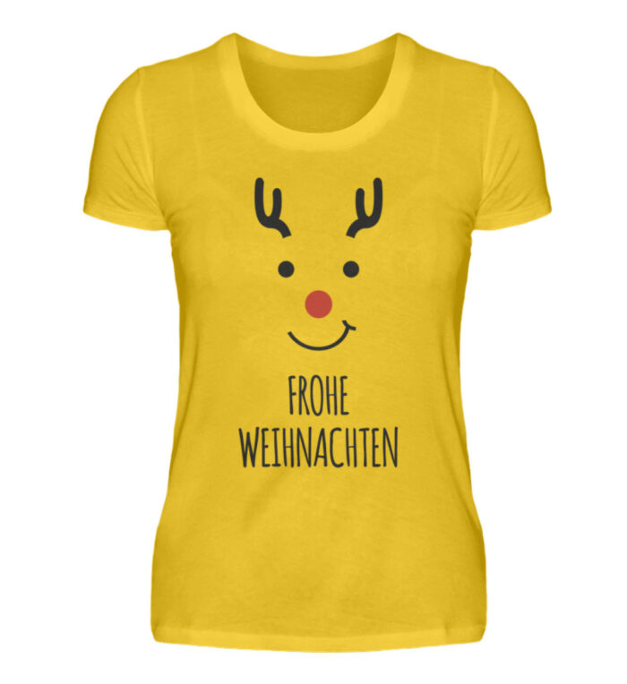 Frohe Weihnachten - Deer blk - Damenshirt-3201