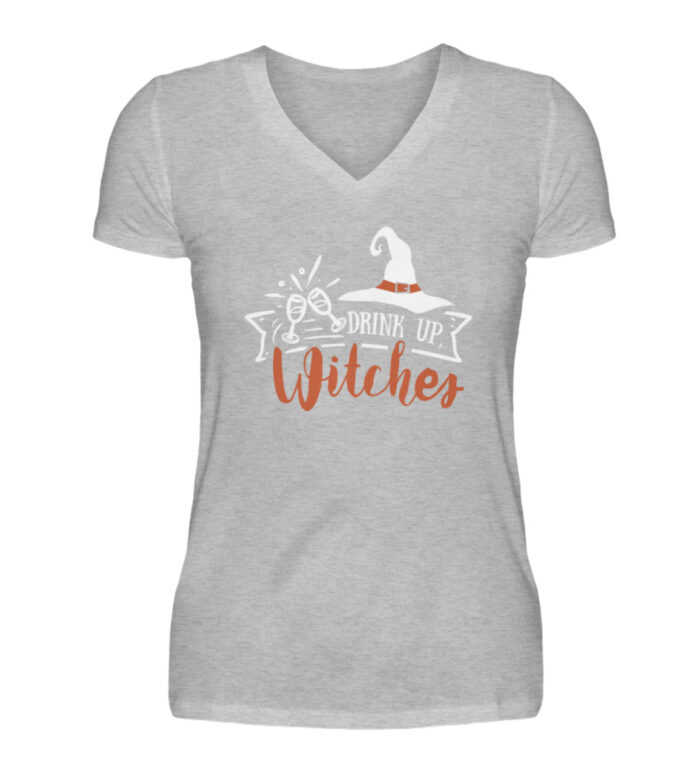 Drink Up Witches - V-Neck Damenshirt-17
