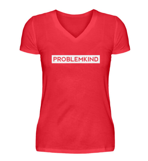 Problemkind - V-Neck Damenshirt-2561