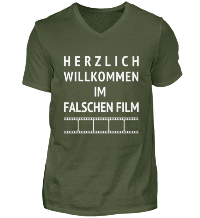 Falscher Film - Herren V-Neck Shirt-2587
