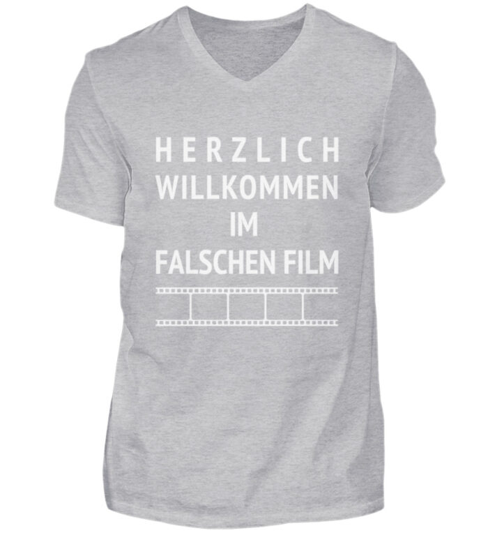 Falscher Film - Herren V-Neck Shirt-17