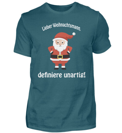 Weihnachtsmann - definiere unartig - Herren Shirt-1096