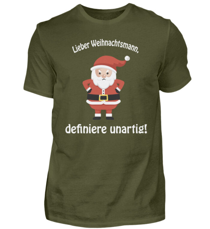 Weihnachtsmann - definiere unartig - Herren Shirt-1109