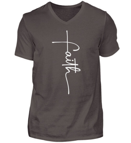 Faith - Herren V-Neck Shirt-2618