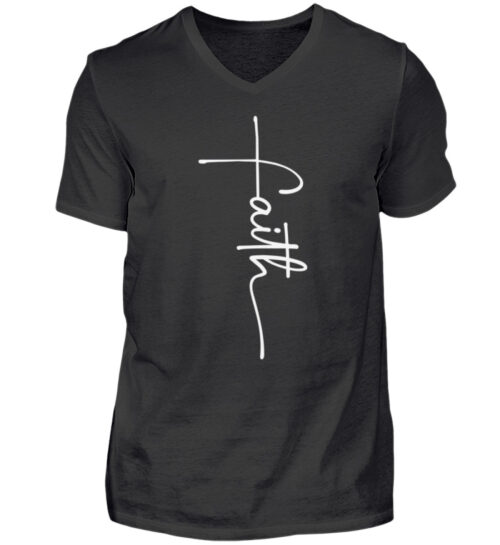 Faith - Herren V-Neck Shirt-16