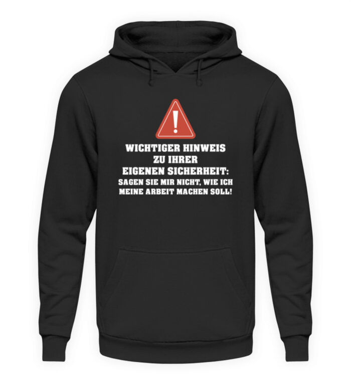 Sicherheitshinweis - Unisex Kapuzenpullover Hoodie-1624