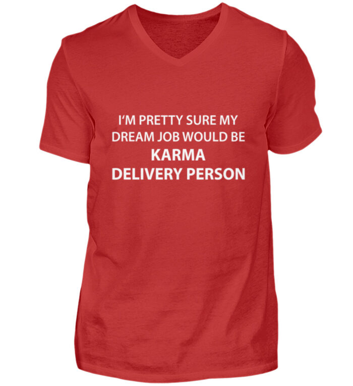 Dreamjob - Herren V-Neck Shirt-4