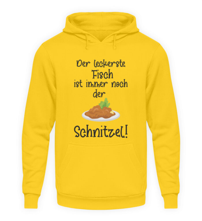 Der leckerste Fisch ist immer noch der Schnitzel - Unisex Kapuzenpullover Hoodie-1774
