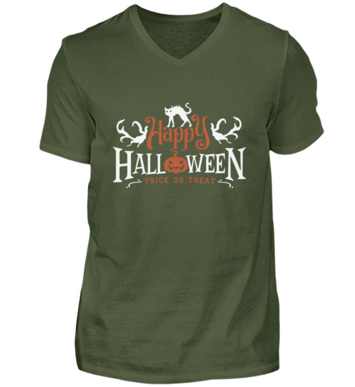 Happy Halloween - Trick Or Treat - Herren V-Neck Shirt-2587