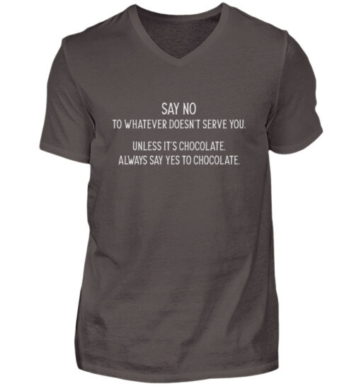 Say no to whatever doesnt serve you - Herren V-Neck Shirt-2618