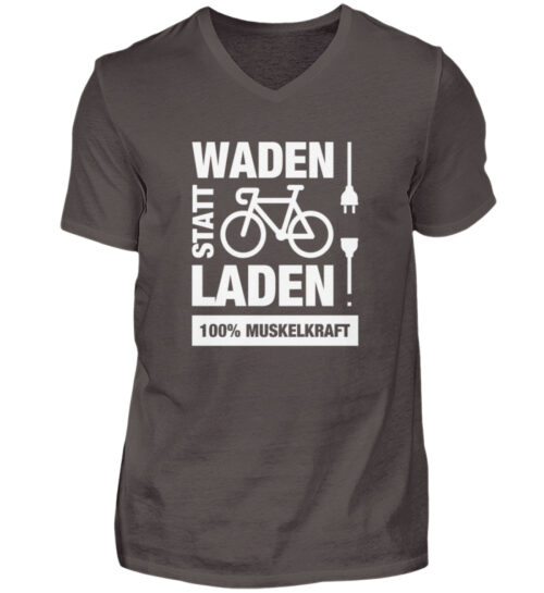Waden Statt Laden - Herren V-Neck Shirt-2618