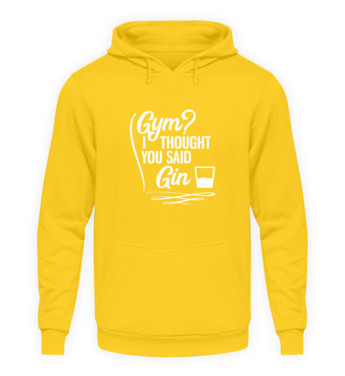 Gym? I thought you said Gin - Unisex Kapuzenpullover Hoodie-1774