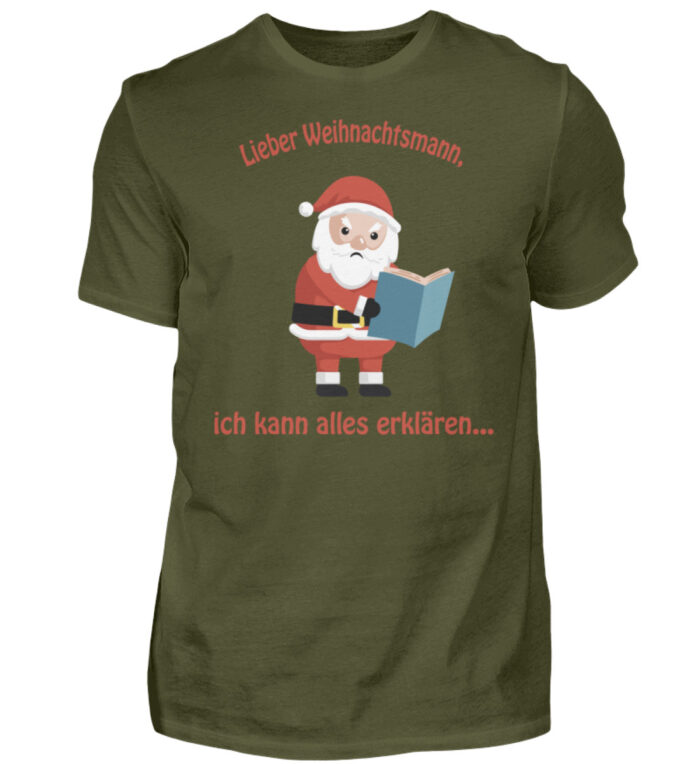 Santa ich kann alles erklären rd - Herren Shirt-1109