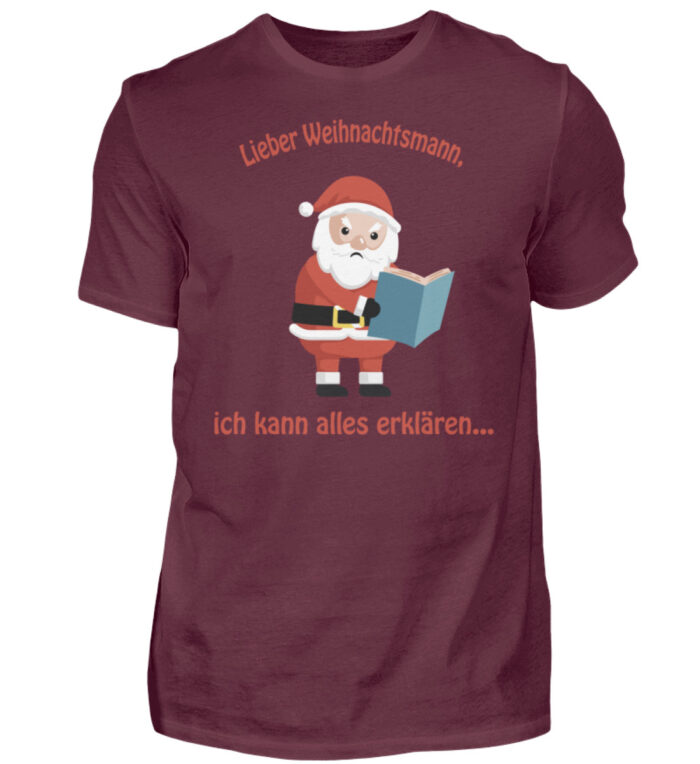 Santa ich kann alles erklären rd - Herren Shirt-839