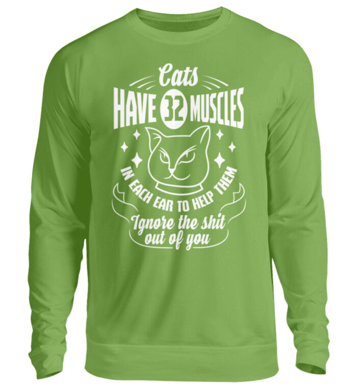 Cats have 32 muscles in each ear - Unisex Pullover-1646