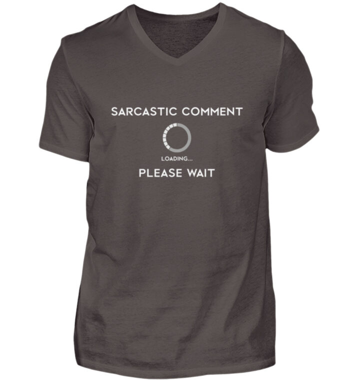 Sarcastic comment loading - Herren V-Neck Shirt-2618