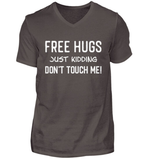 FREE HUGS - Herren V-Neck Shirt-2618