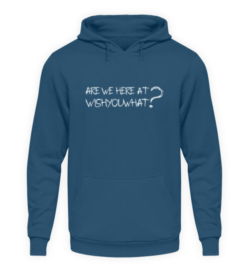 ARE WE HERE AT WISHYOUWHAT? - Unisex Kapuzenpullover Hoodie-1461