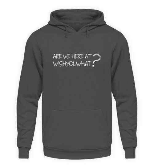 ARE WE HERE AT WISHYOUWHAT? - Unisex Kapuzenpullover Hoodie-1762