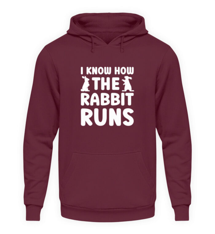 I know how the rabbit runs - Unisex Kapuzenpullover Hoodie-839