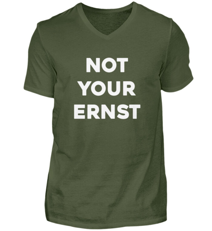 NOT YOUR ERNST - Herren V-Neck Shirt-2587