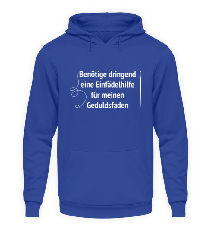 Einfädelhilfe - Unisex Kapuzenpullover Hoodie-668