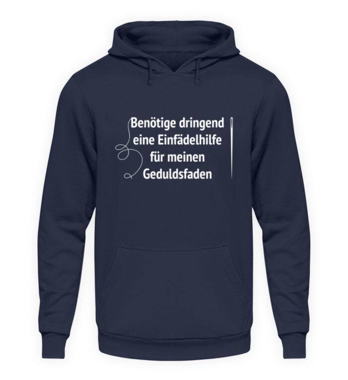 Einfädelhilfe - Unisex Kapuzenpullover Hoodie-1698