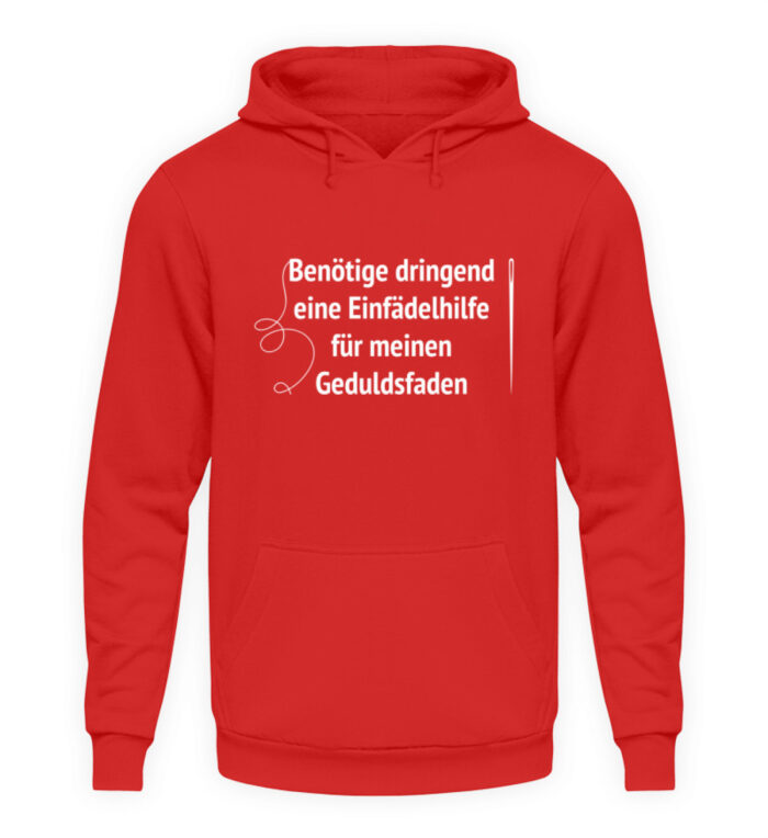 Einfädelhilfe - Unisex Kapuzenpullover Hoodie-1565