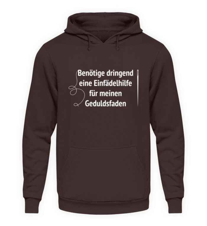 Einfädelhilfe - Unisex Kapuzenpullover Hoodie-1604