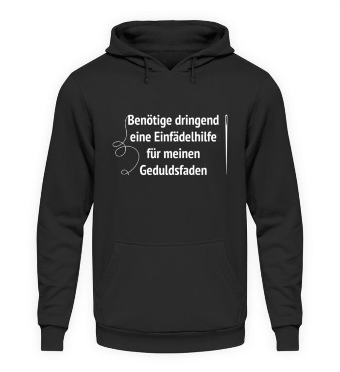 Einfädelhilfe - Unisex Kapuzenpullover Hoodie-1624