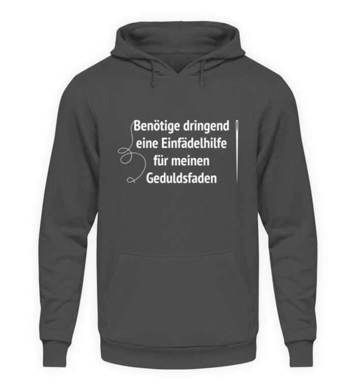 Einfädelhilfe - Unisex Kapuzenpullover Hoodie-1762