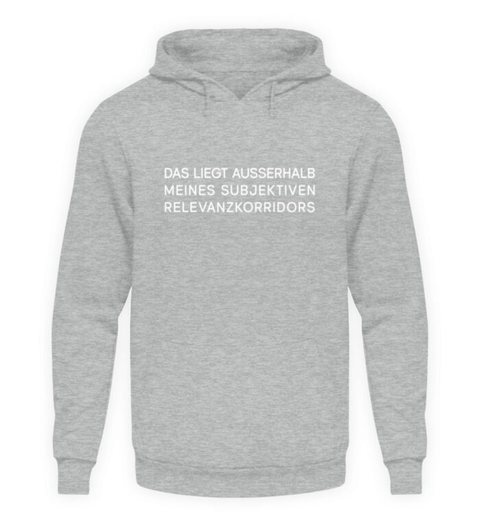 Relevanzkorridor - Unisex Kapuzenpullover Hoodie-6807