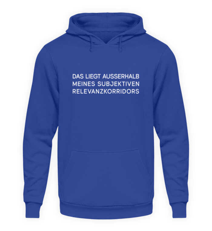 Relevanzkorridor - Unisex Kapuzenpullover Hoodie-668