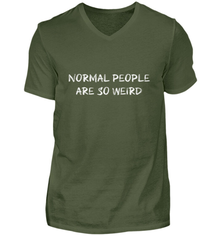 Normal People Are So Weird - Herren V-Neck Shirt-2587