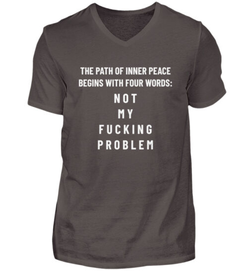 The Path Of Inner Peace - Herren V-Neck Shirt-2618